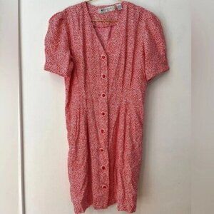 Red Floral Mini Dress